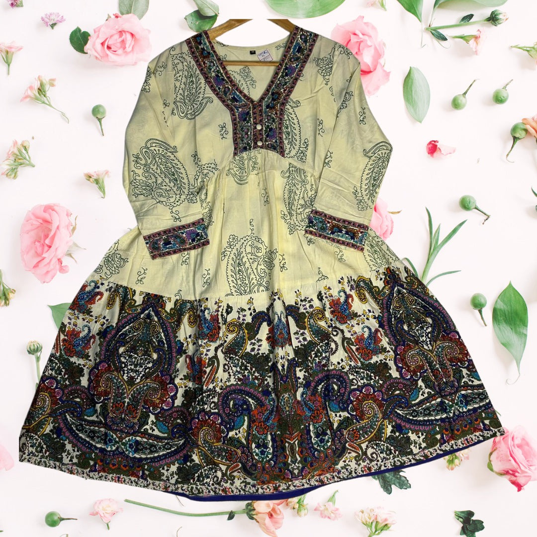 Short kalamkari kurti