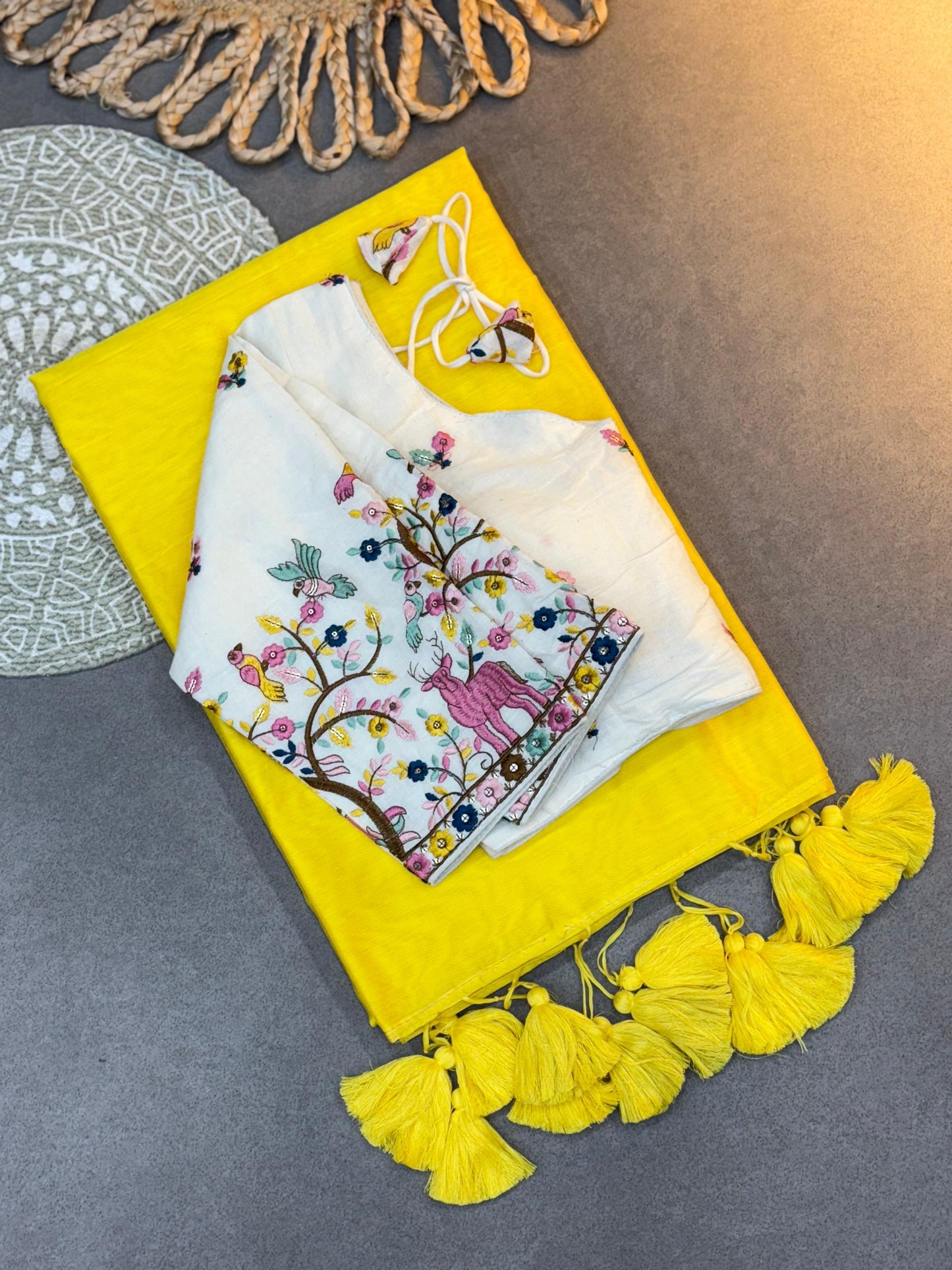 Trending Office Wear Khadi Cotton Saree