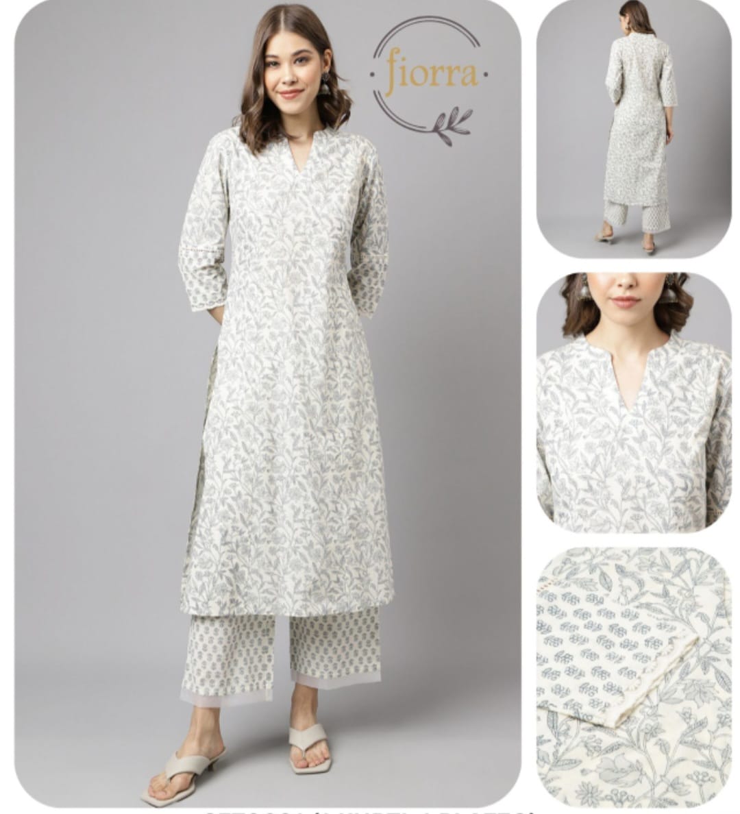 Summer special cotton kurti with pants