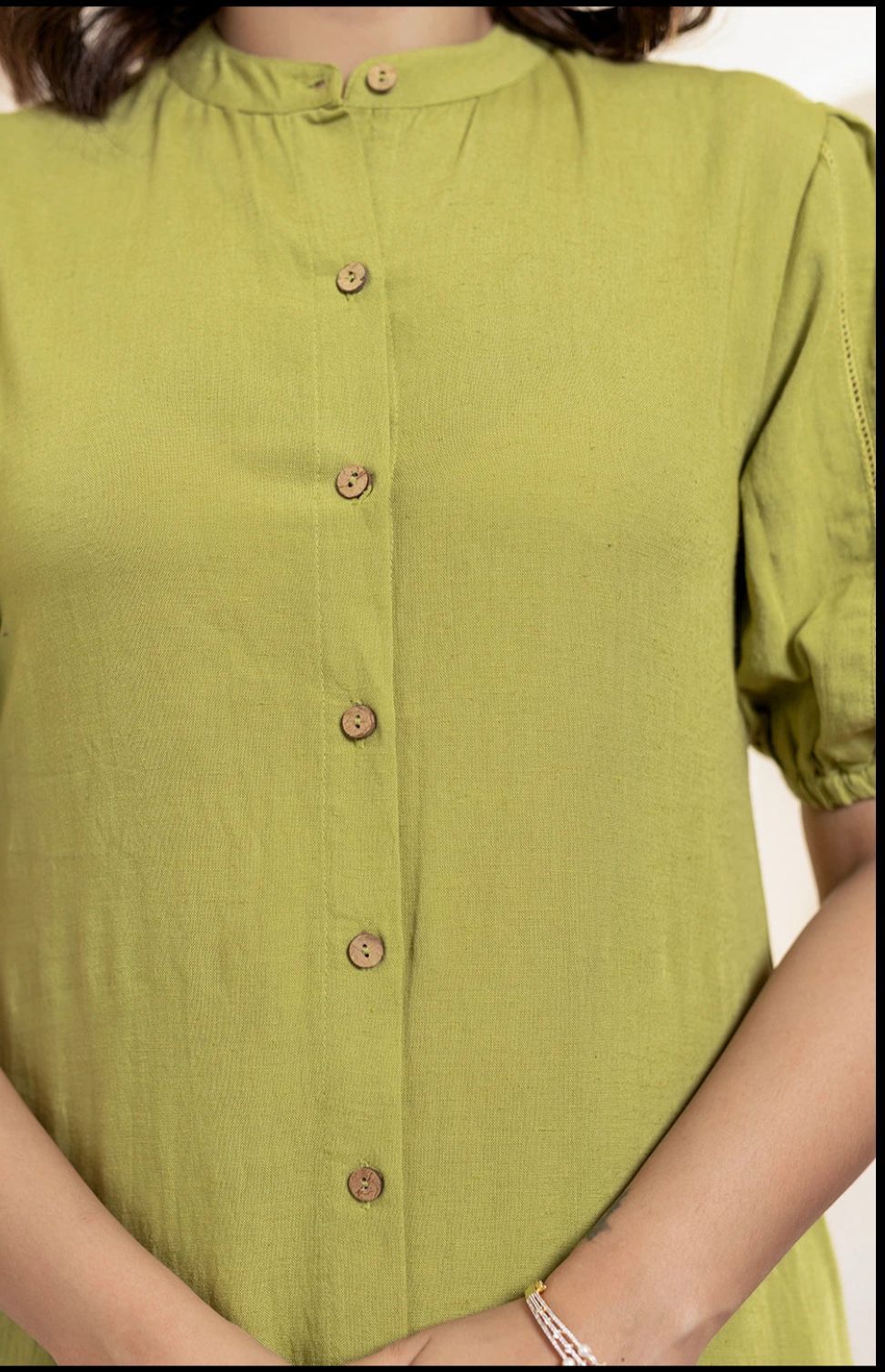 Regular Premium A - line Cotton Slub Kurti with Pant