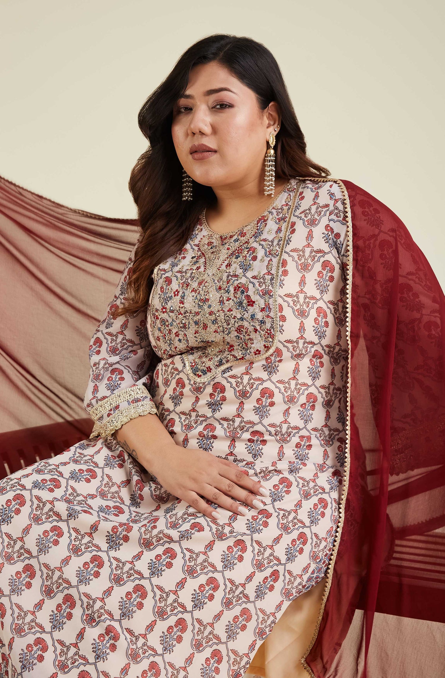 plus size kurta set for woman