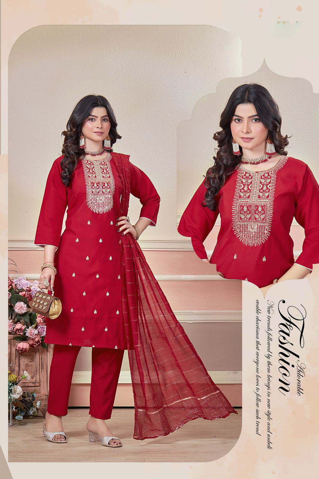Roman silk kurta sets