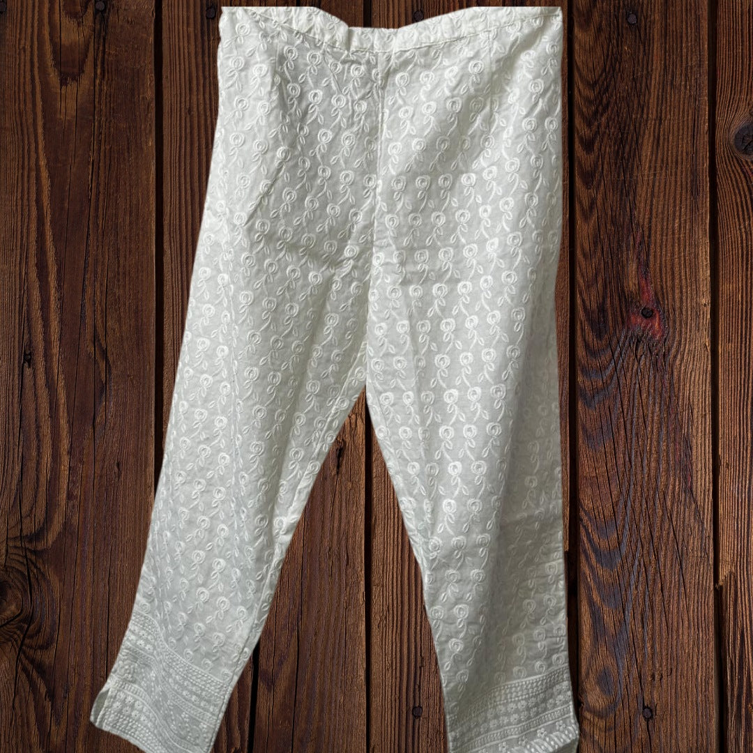 Chikankari palazzo pants