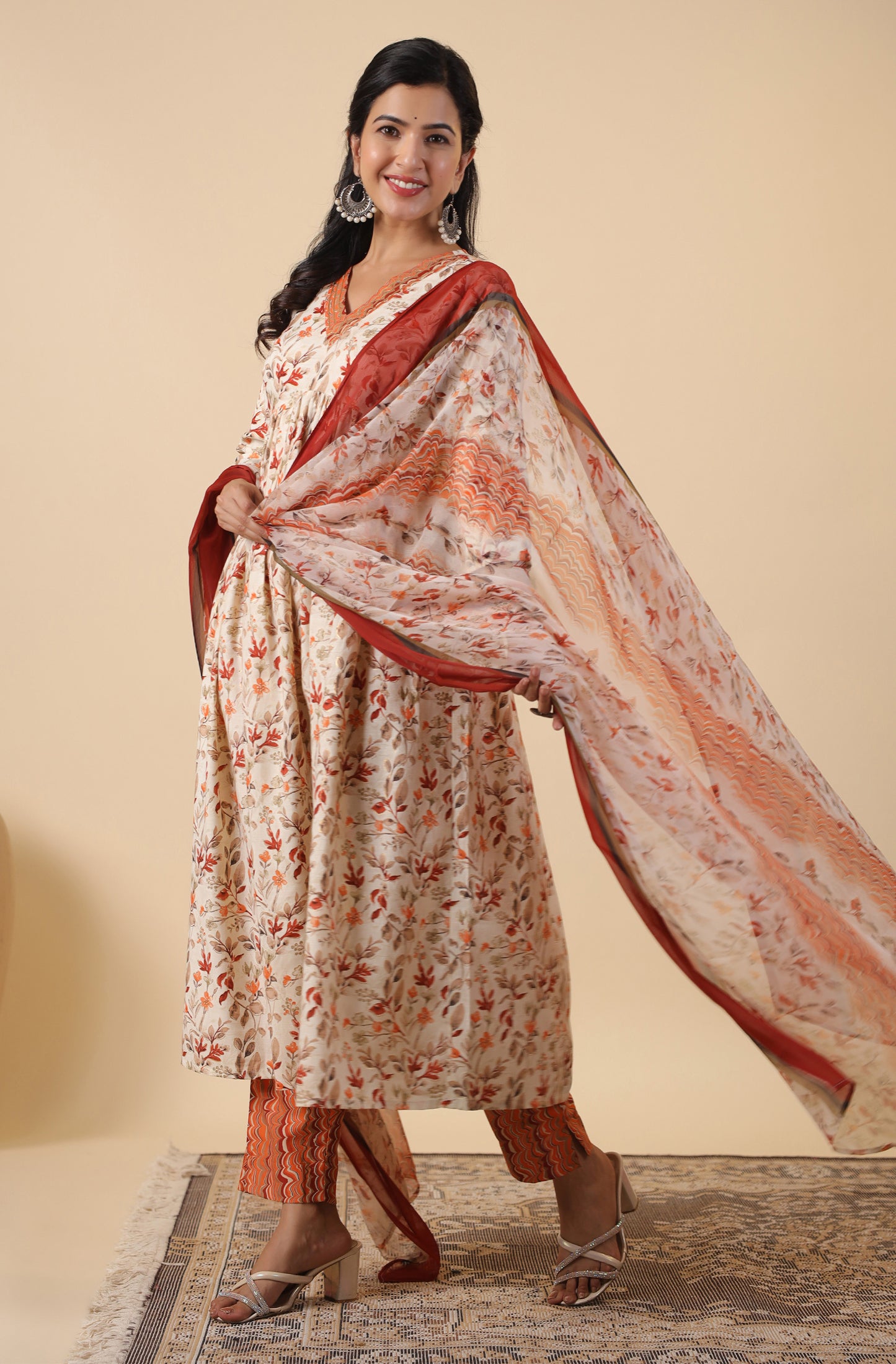 Office/College wear Alia cut cotton kurta set