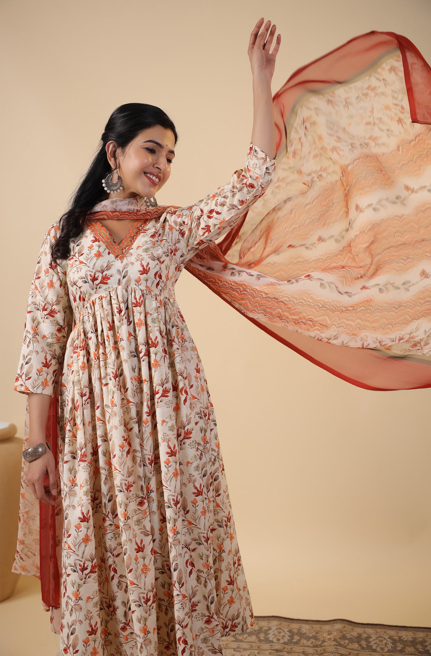 Office/College wear Alia cut cotton kurta set