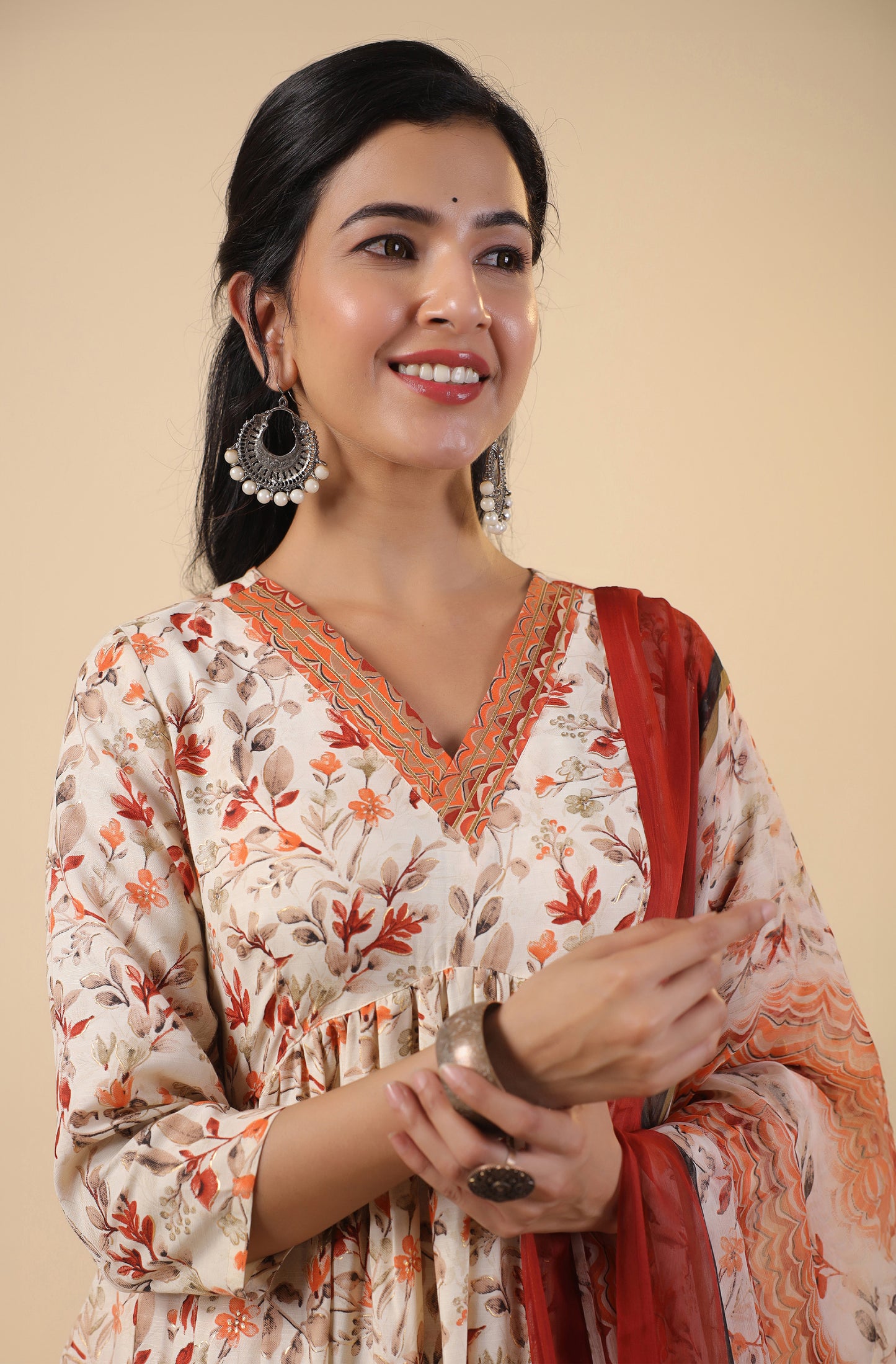 Office/College wear Alia cut cotton kurta set
