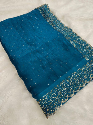 Festive and Party Wear Space Silk Saree