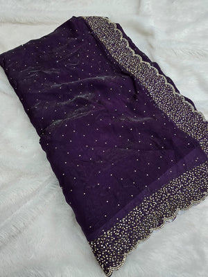 Festive and Party Wear Space Silk Saree