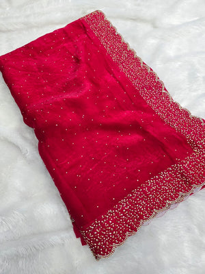 Festive and Party Wear Space Silk Saree