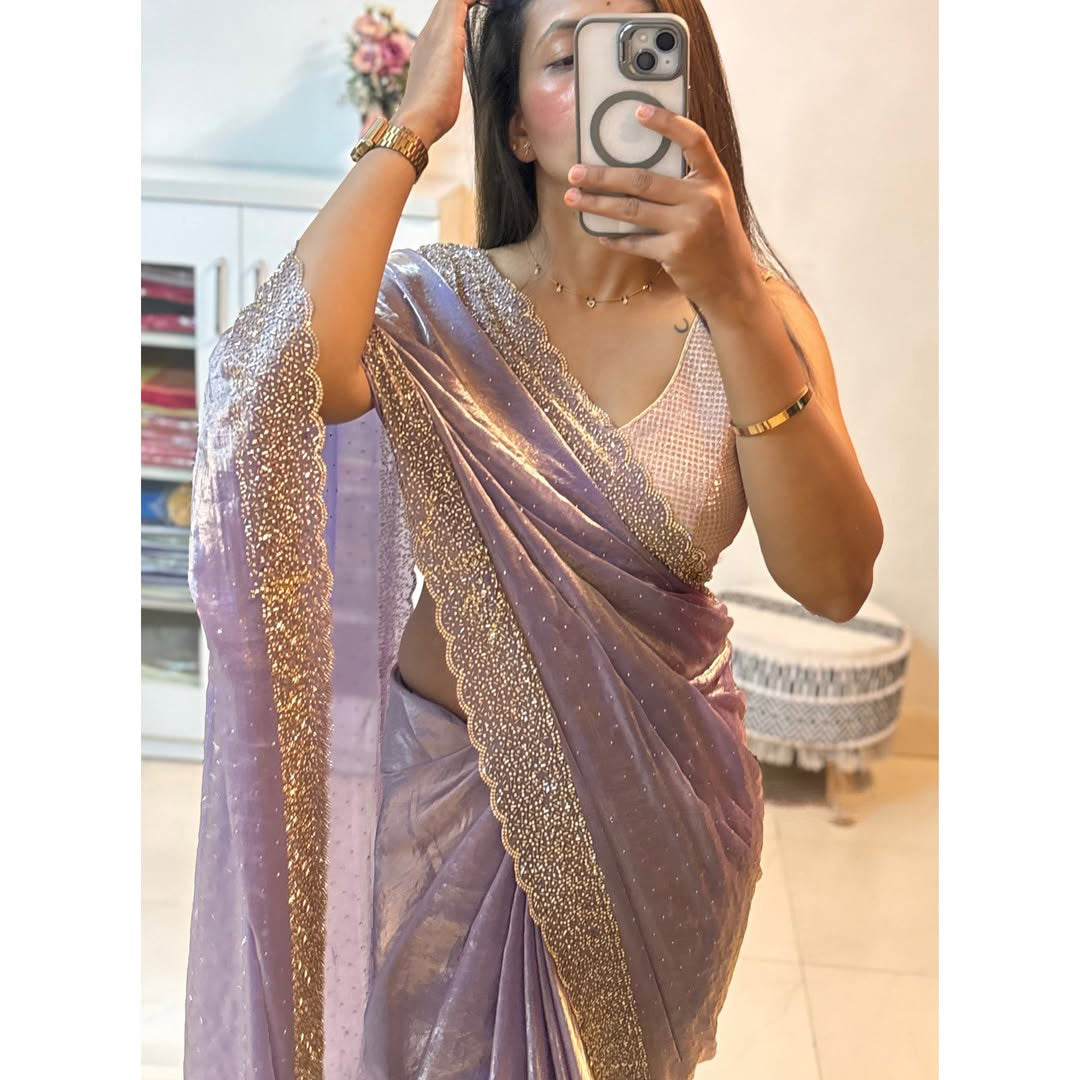 Trending Party Wear Space Silk Saree