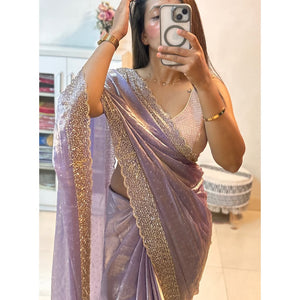 Festive and Party Wear Space Silk Saree