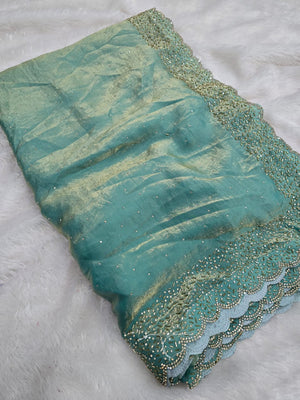 Festive and Party Wear Space Silk Saree