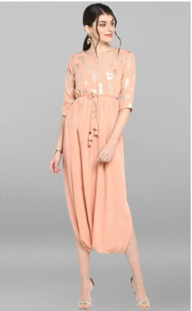 Buy trending college peach Kurta