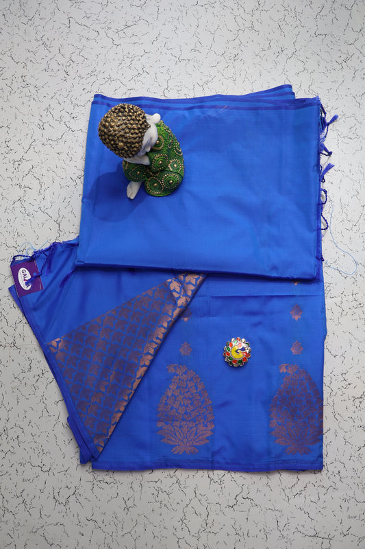 Festive and wedding wear budget friendly Royal Blue soft silk saree