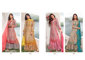 Festive wear Yellow Sharara kurta set