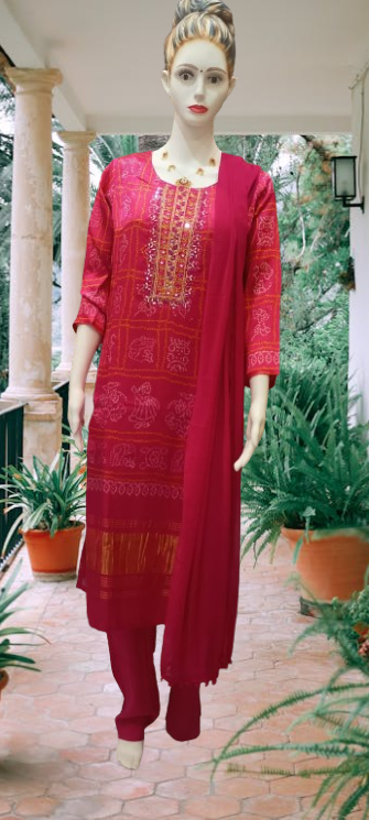 Trending Festive wear Gaji silk kurta set