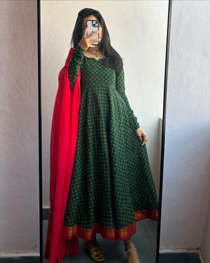 Office and college wear Soft Muslin cotton kurti with dupatta