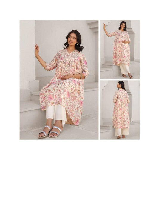 Maternity kurta dress sandal pink Chennai