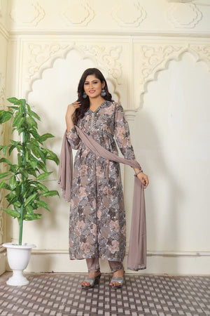 Office and college wear Georgette Aliya cut Kurta set