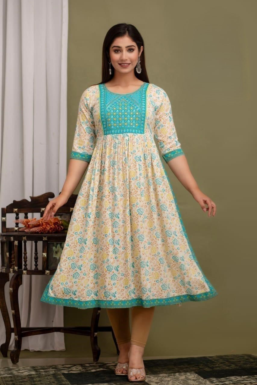 Office and college wear cotton Nyra cut Kurta