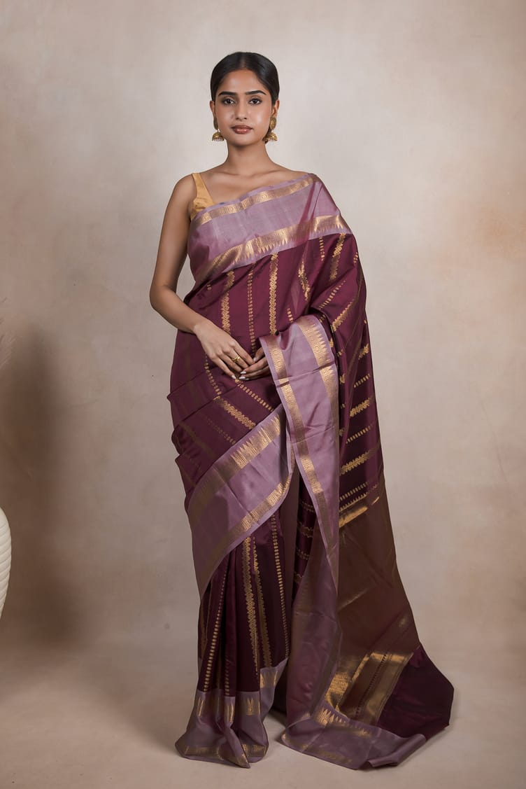 Party wear semi  kanchivaram katan soft silk Sarees
