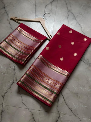 Premium  Banarasi semi katan soft Saree