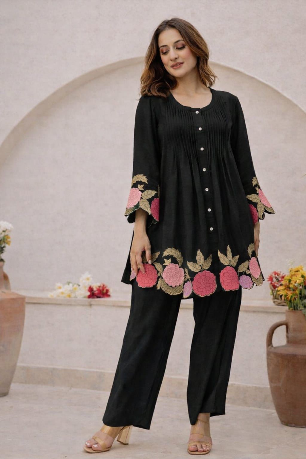 Premium Cotton Black Co-Ord set 