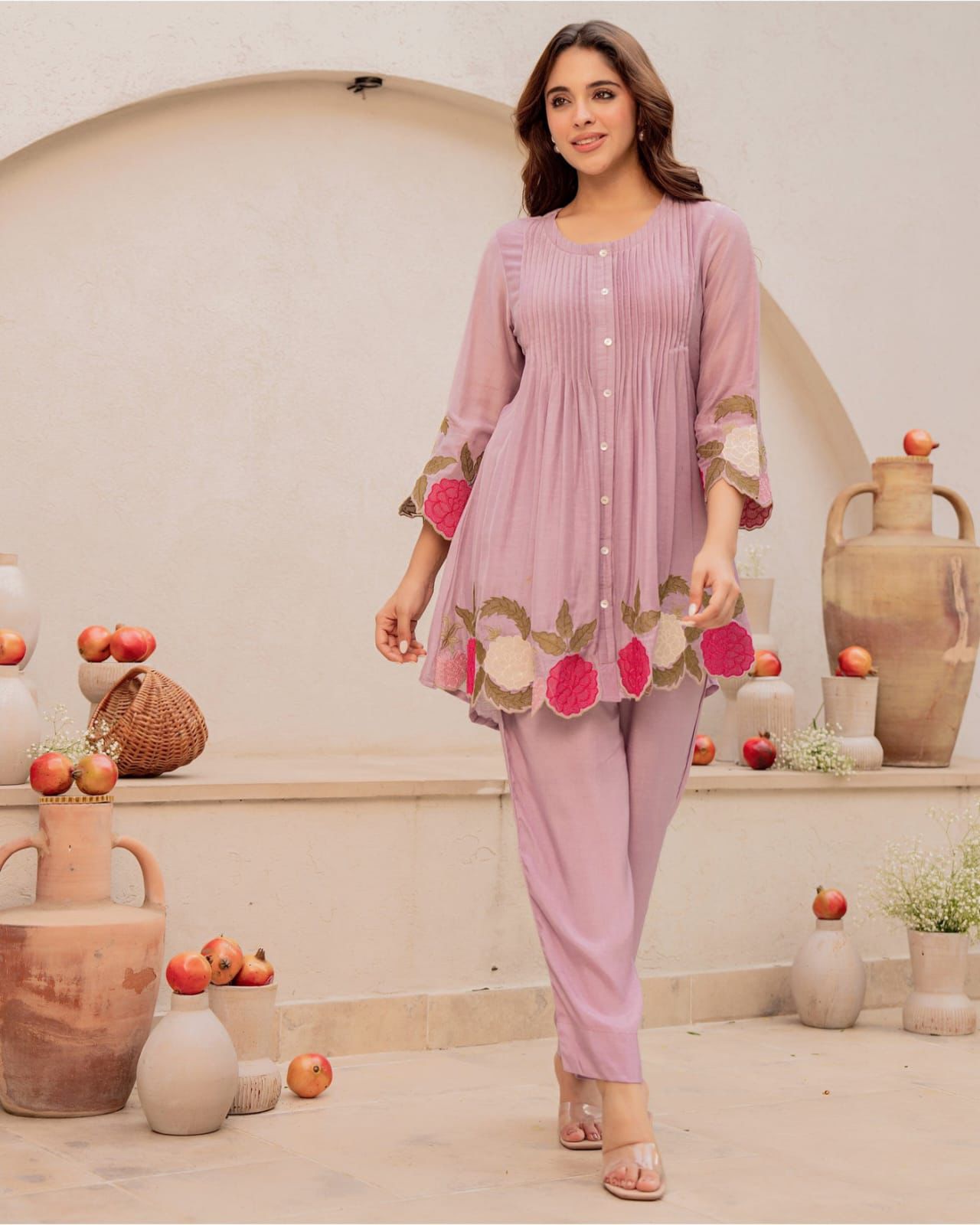 Premium Cotton Purple Co-Ord set 