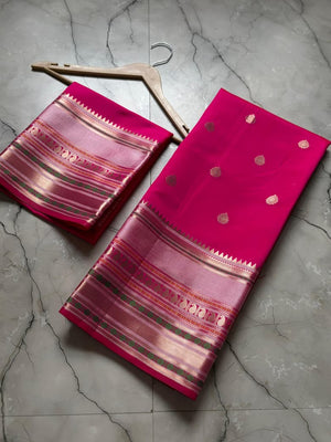 Premium  Banarasi semi katan soft Saree