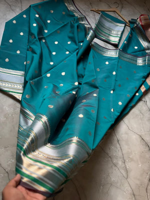 Premium  Banarasi semi katan soft Saree