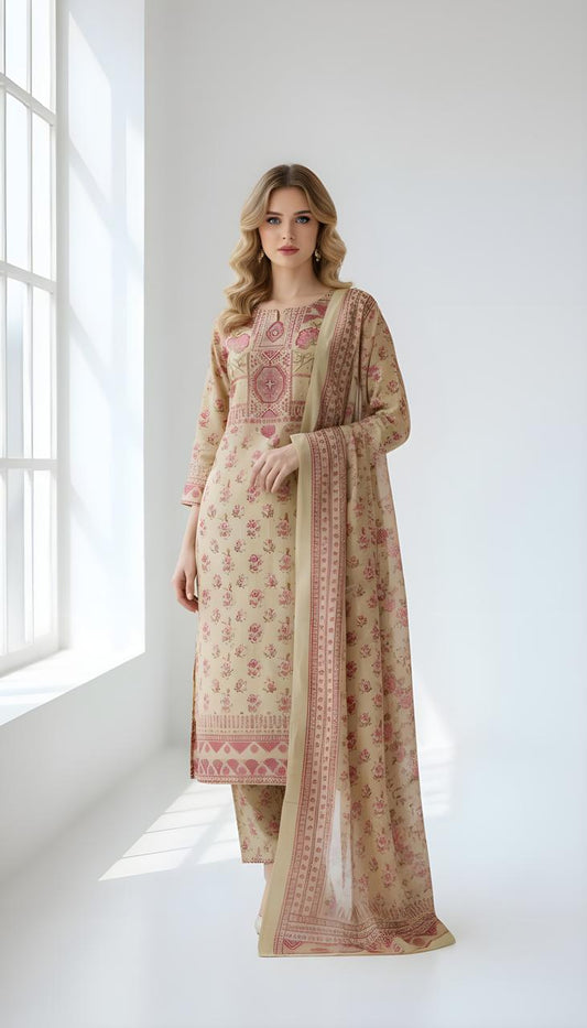 Premium and Luxury shimmer Beige kurta set