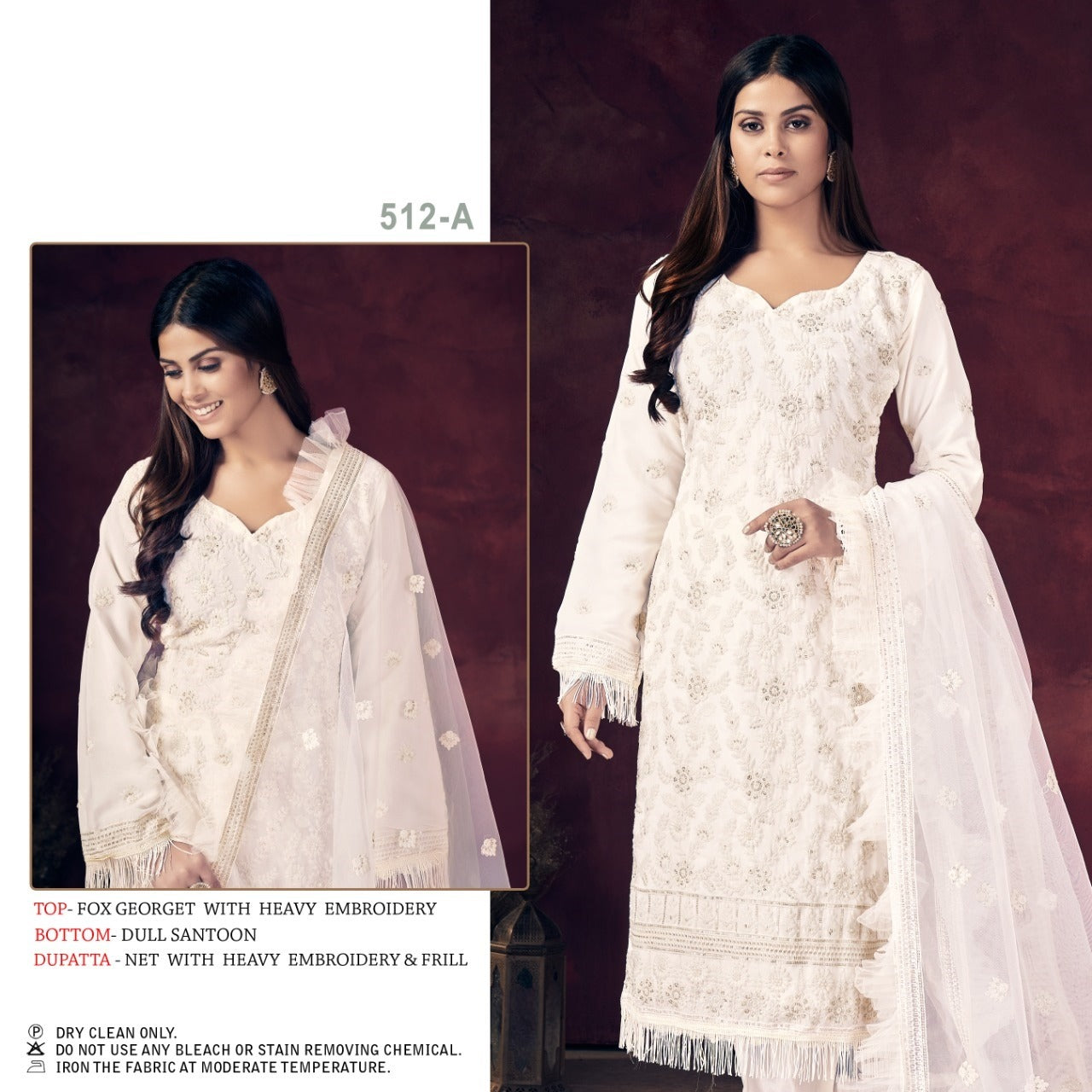Pure white Salwar suit