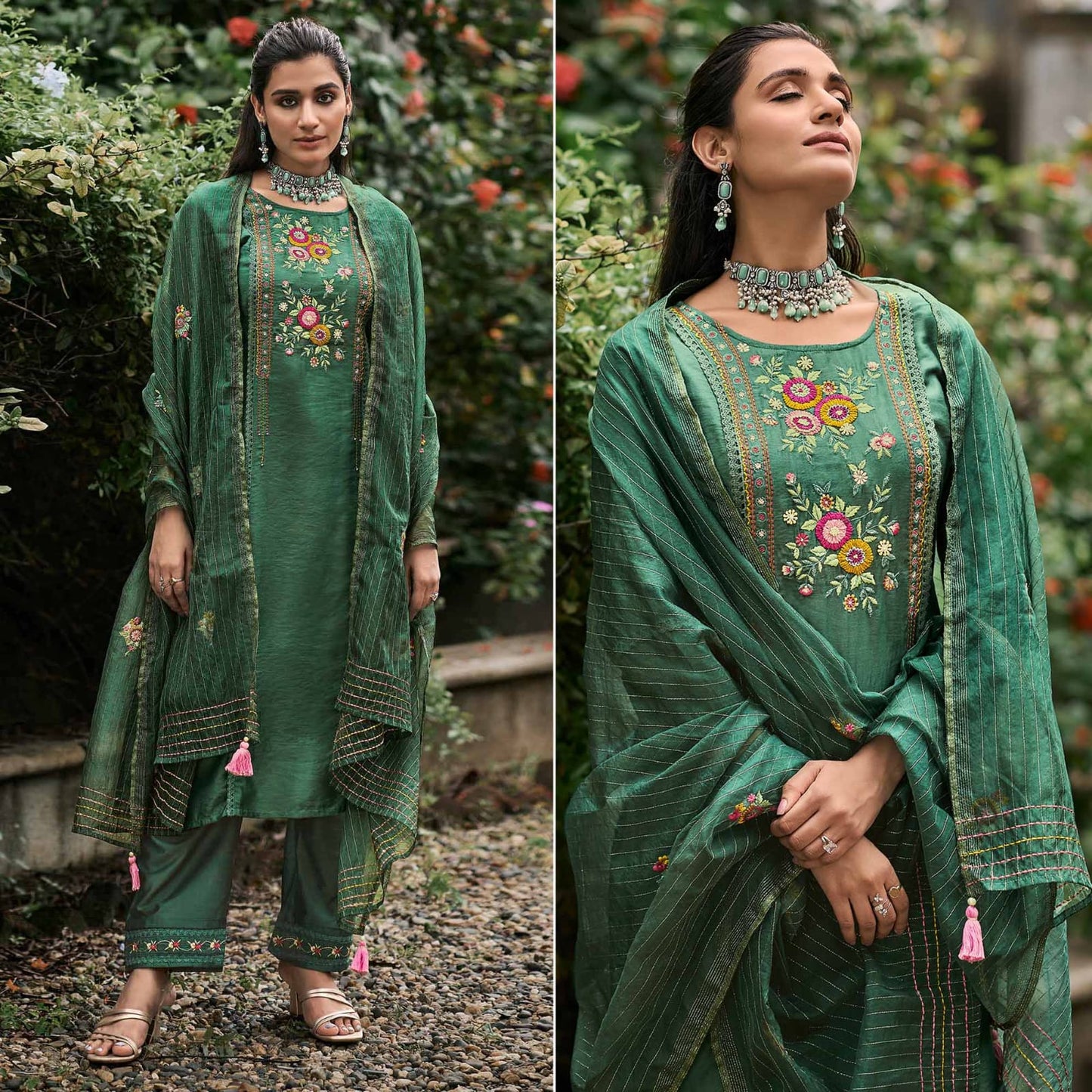 Party wear Pure viscose kurta set