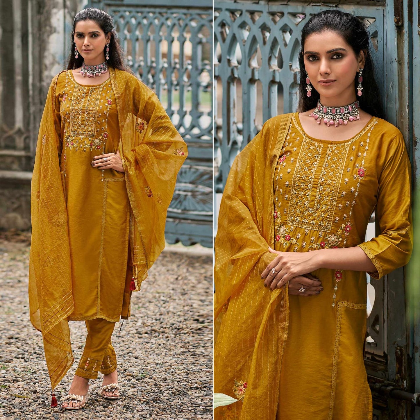 Party wear Pure viscose kurta set