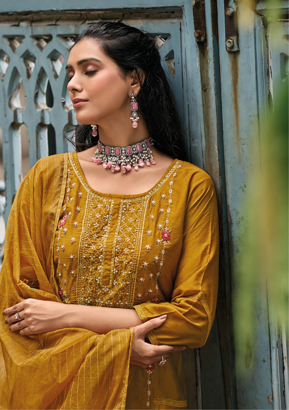 Party wear Pure viscose kurta set