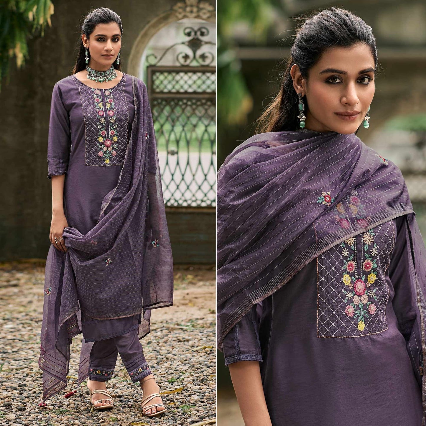 Party wear Pure viscose kurta set