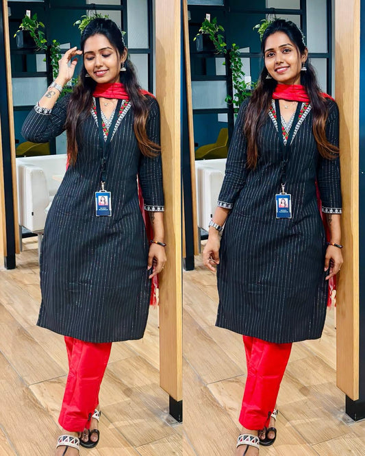 Office Wear Khadi cotton kurta set