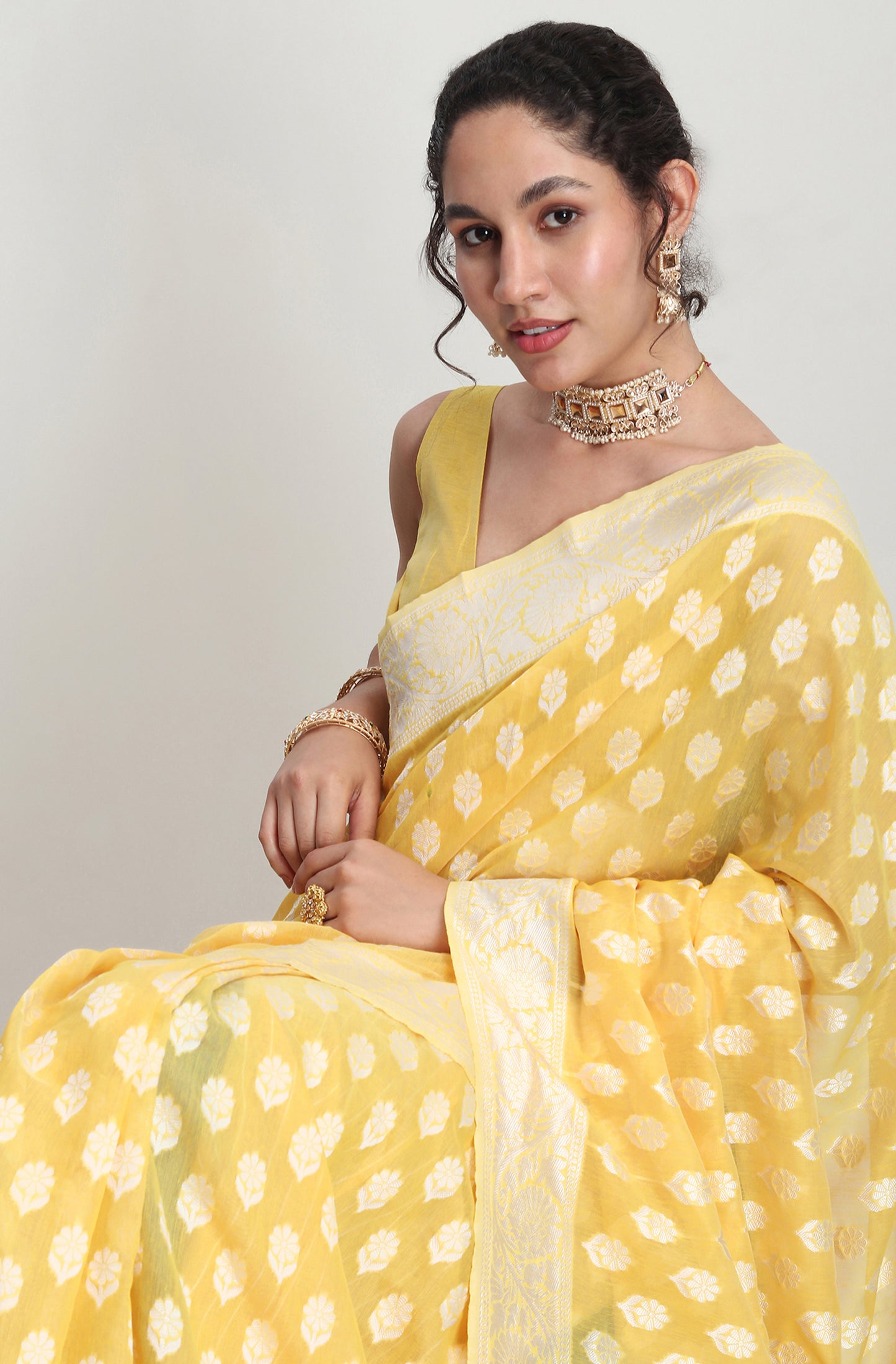 Wedding and Festive Wear Banarasi silk blend saree