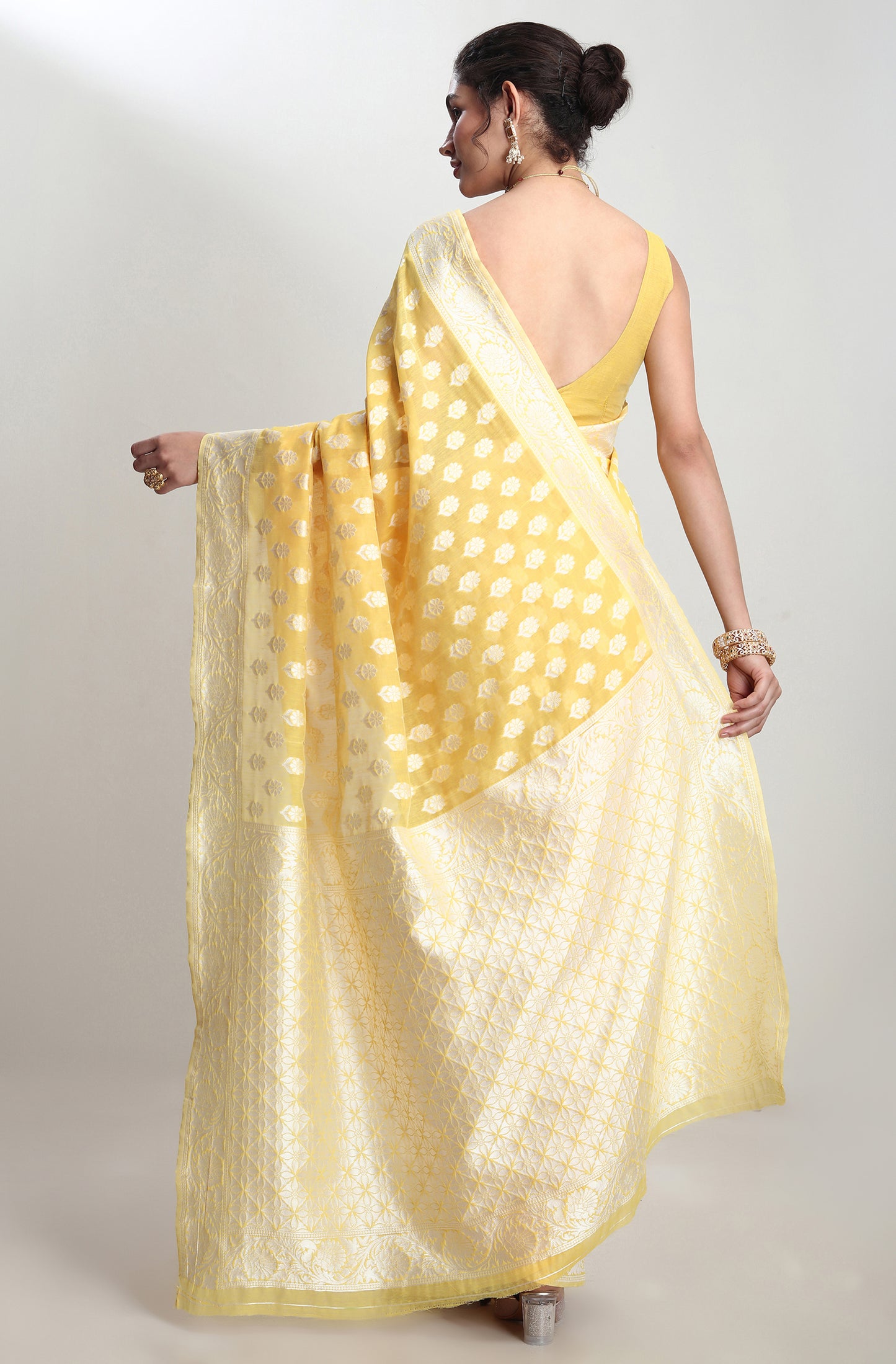 Wedding and Festive Wear Banarasi silk blend saree