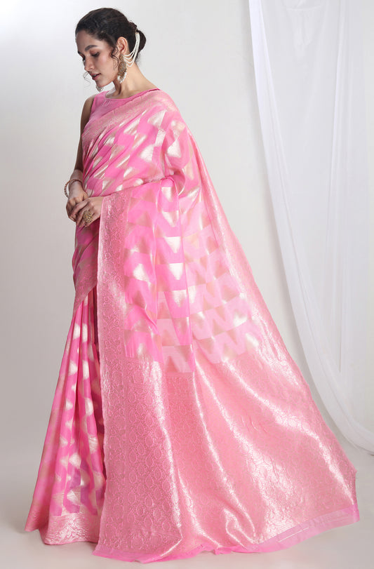 Festive and Wedding Wear Banarasi Silk Blend Saree