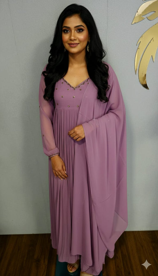 Trending Festive wear Pleated Kurti with dupatta