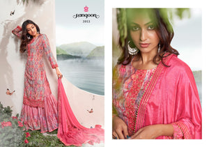 Festive wear Yellow Sharara kurta set