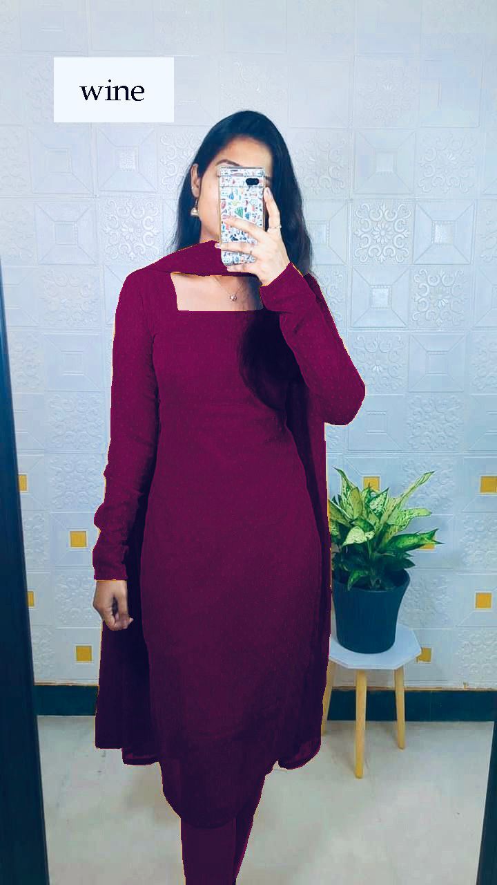 Kurti with dupatta