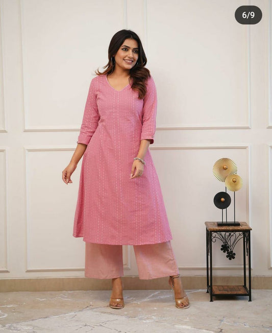 Cotton katha kurta set