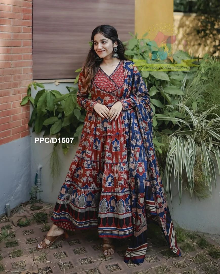 Cotton anarkali kurta sets