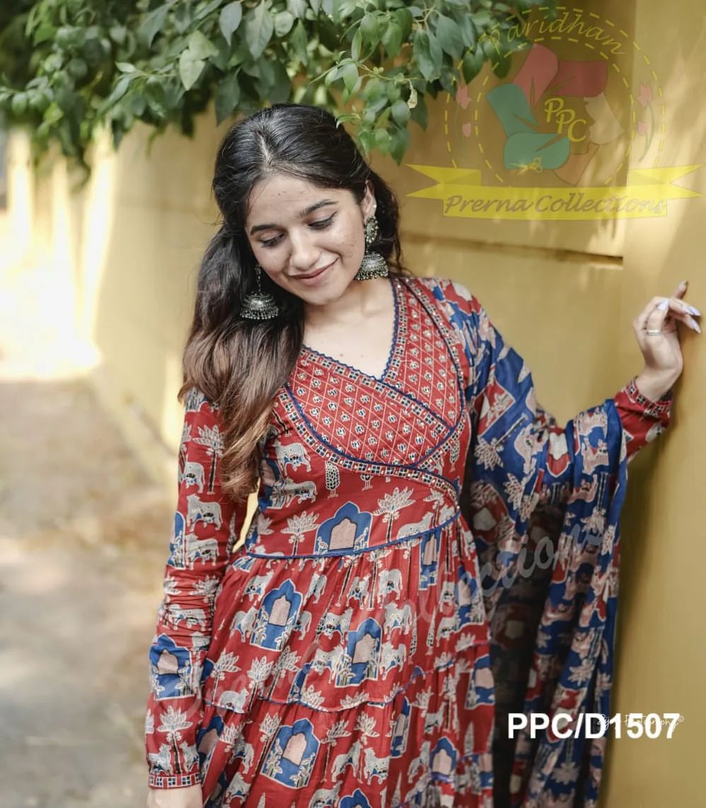 Cotton anarkali kurta sets