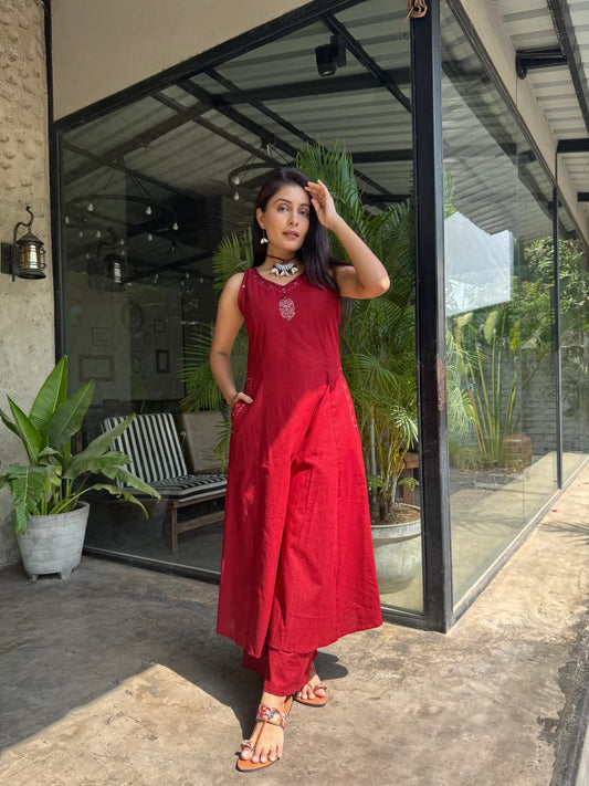 Cotton top with pants