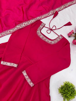 Party Wear Trending Gown with dupatta