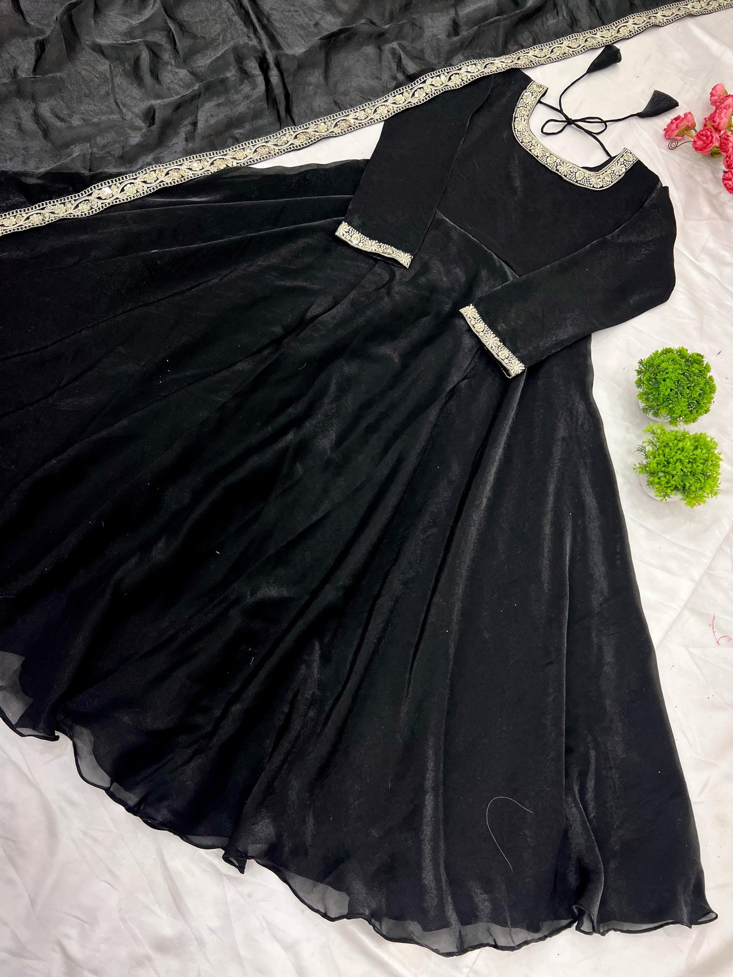 Party Wear Trending Gown with dupatta