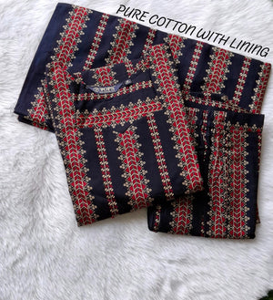 Office and college wear pure Ajrakh cotton kurta set